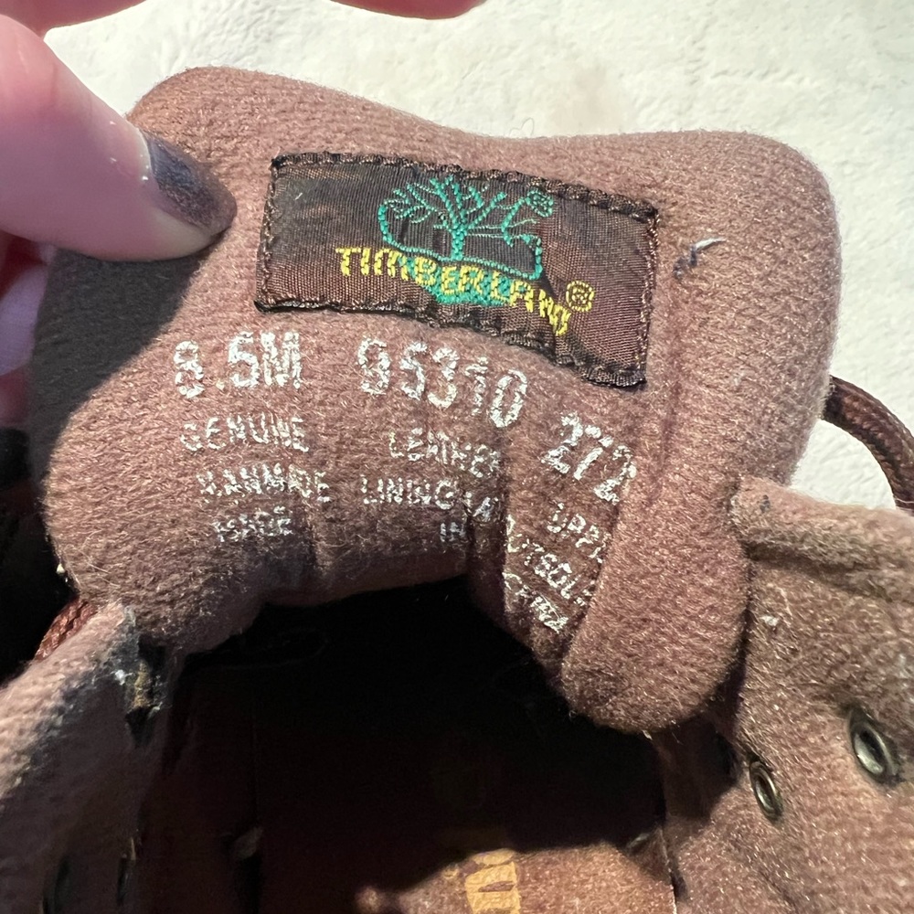 Timberland Womens Euro Hiker BOOTS Style 95310 Brown Leather US Size 8.5 - Picture 5 of 7
